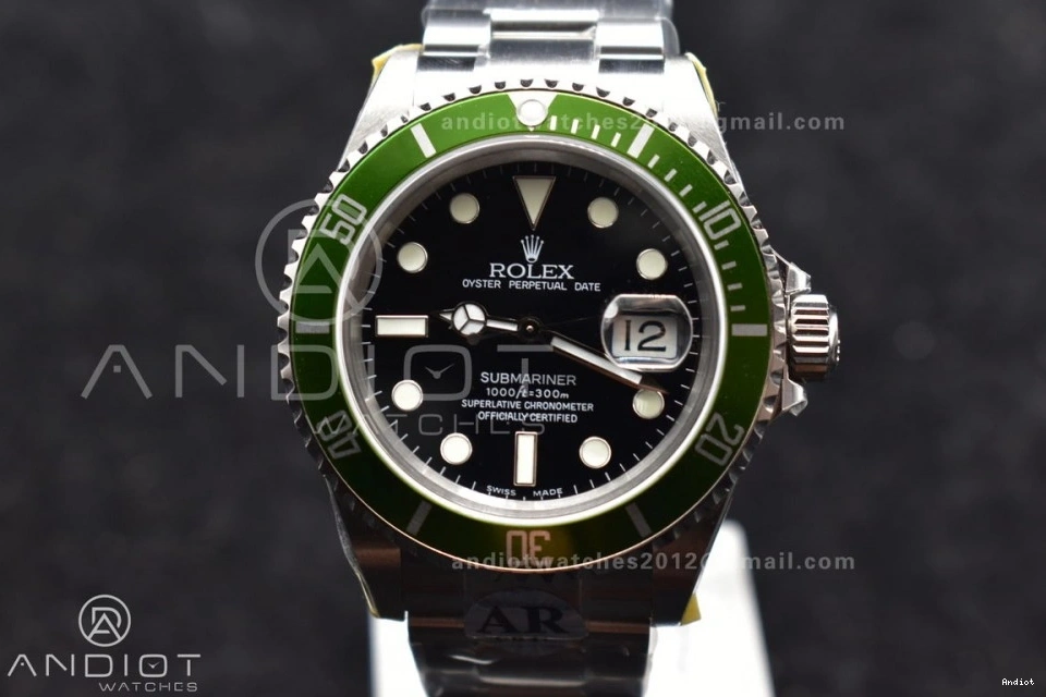 ARF1:1 Steel LV 904L Edition Submariner Green Bracelet SH3135 16610 V2 Best on SS 1110